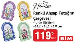 NATURALOVE RENKLİ AHŞAP FOTOĞRAF ÇERÇEVESİ